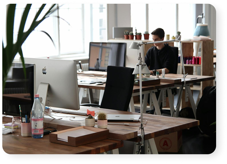 Modern office workspace